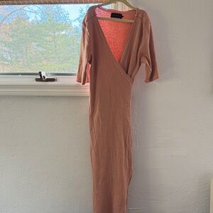 Hatch Mauve/Rose Wrap Dress